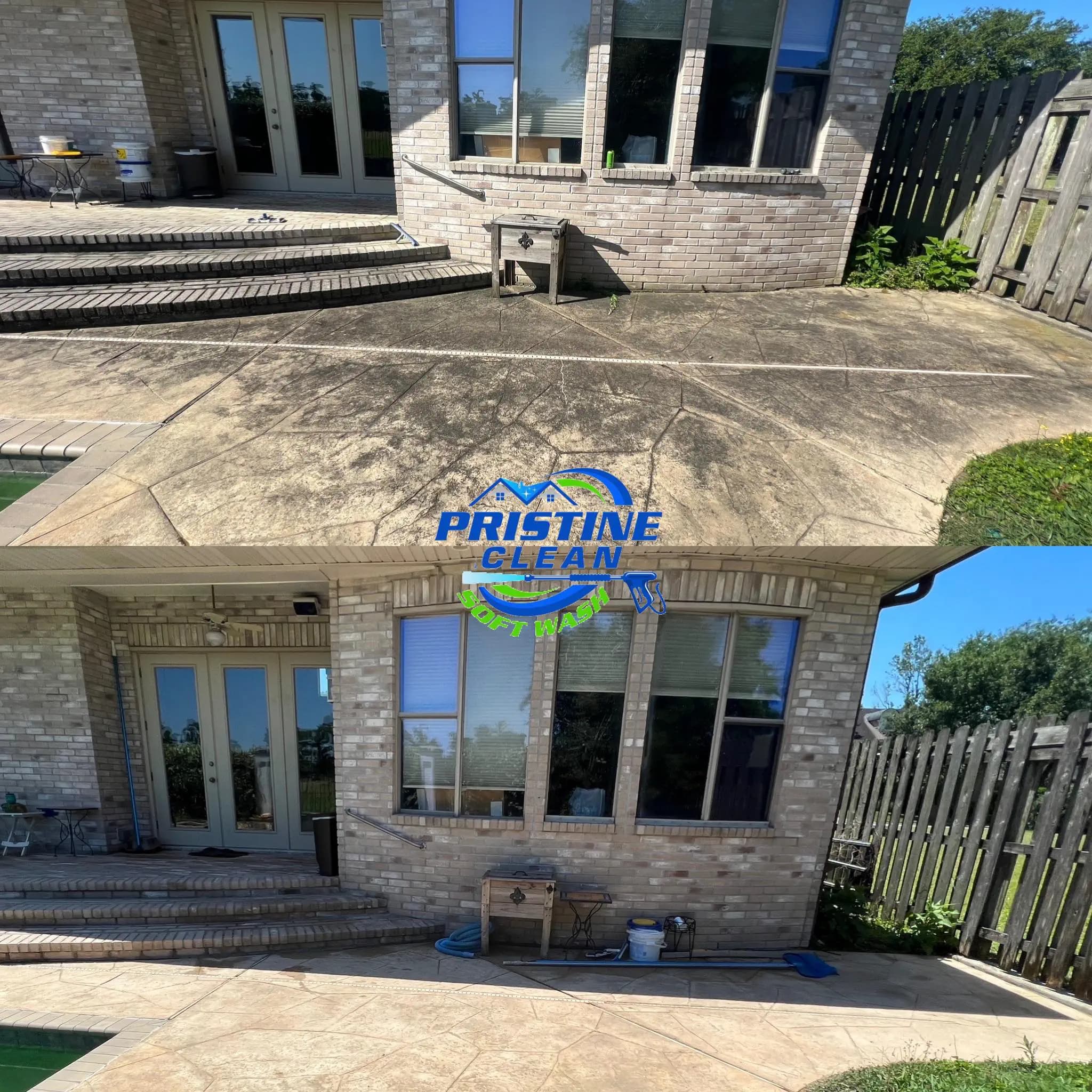 Before and after of residential cleaning