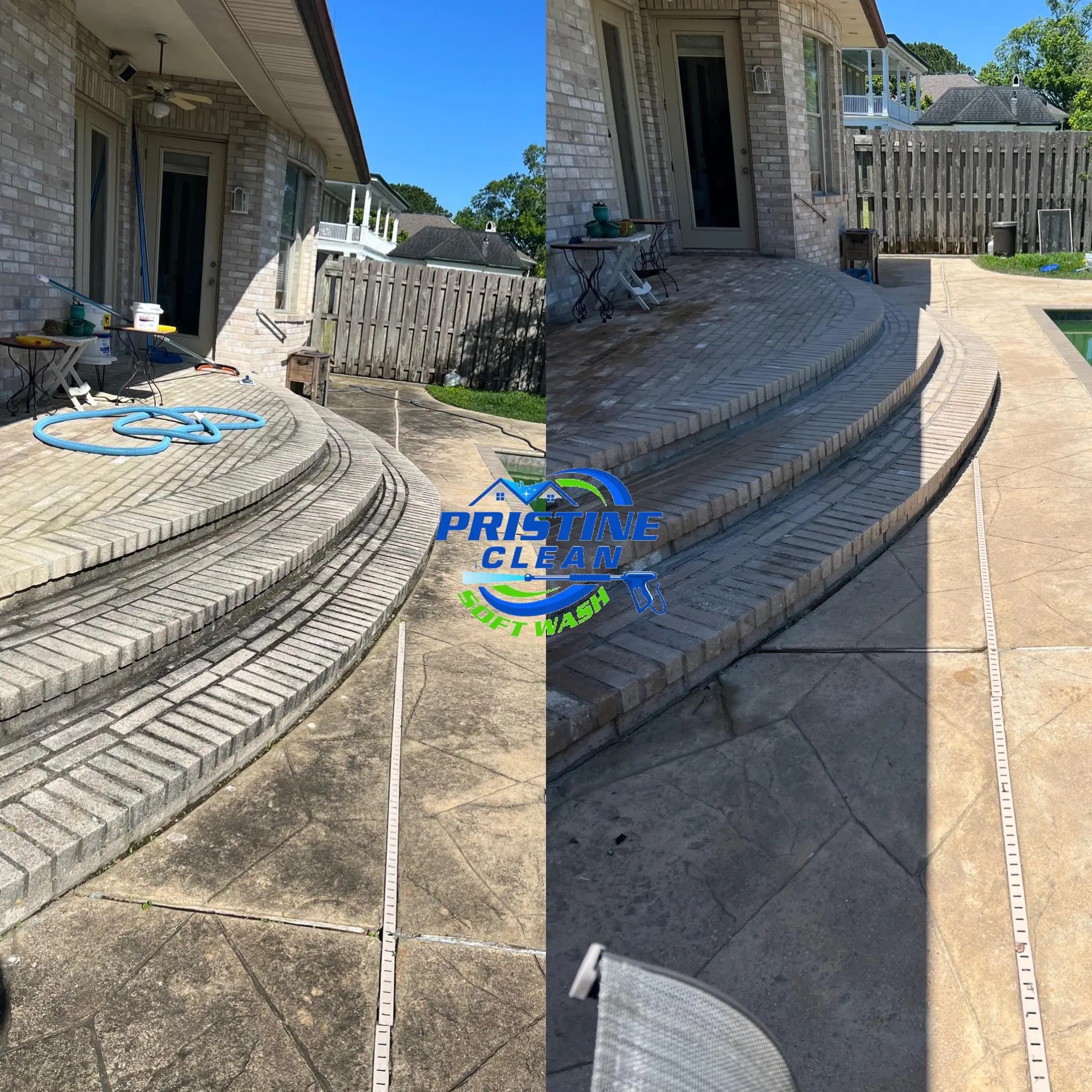 Before and after of residential cleaning