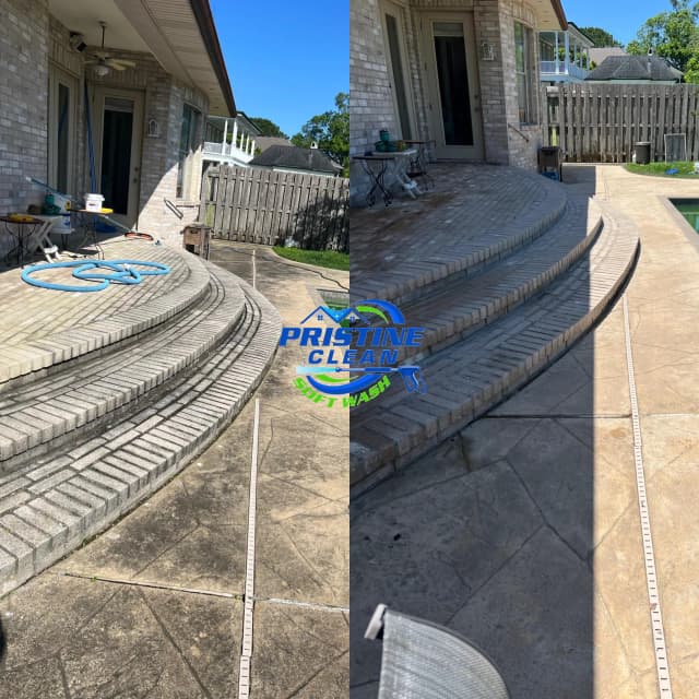 Another residential property before and after cleaning